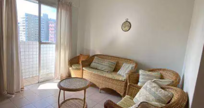 Apartamento com 1 dormitório para alugar, 55 m² por r$ 2.200/mês - canto do forte - praia grande/sp