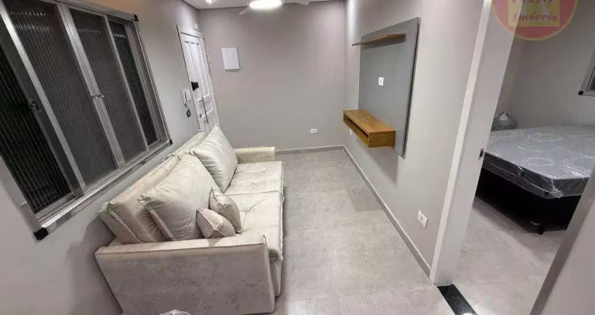 Apartamento com 1 quarto à venda, 40 m² por r$ 300.000 - canto do forte - praia grande/sp