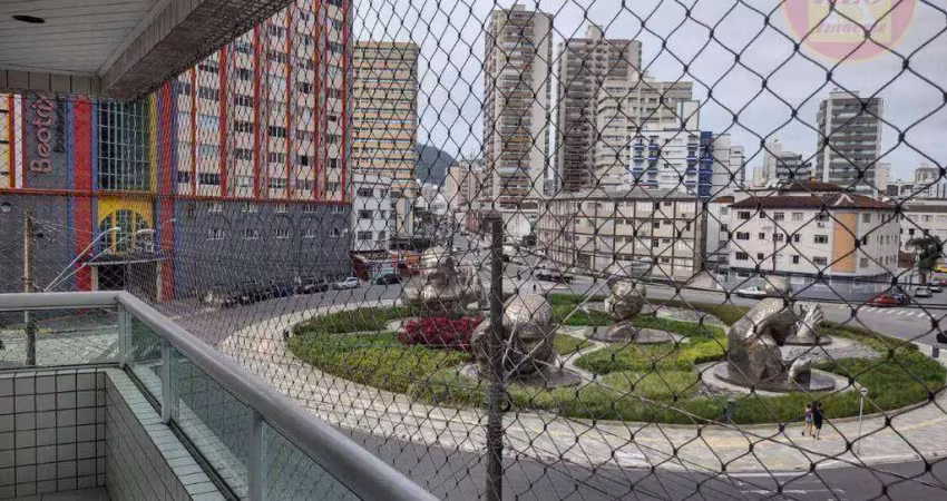 Apartamento com 2 quartos para alugar, 60 m² por r$ 2.900/mês - boqueirão - praia grande/sp