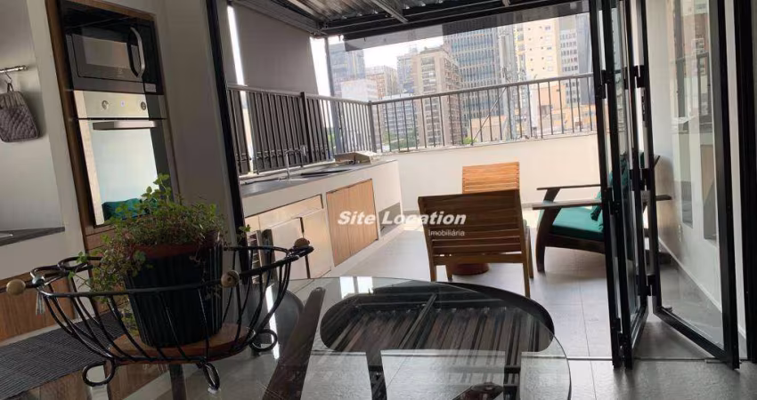 130 Cobertura com  Churrasqueira 1 dormitório à venda, 80 m² por R$ 1.190.000 - Jardins - São Paulo/SP