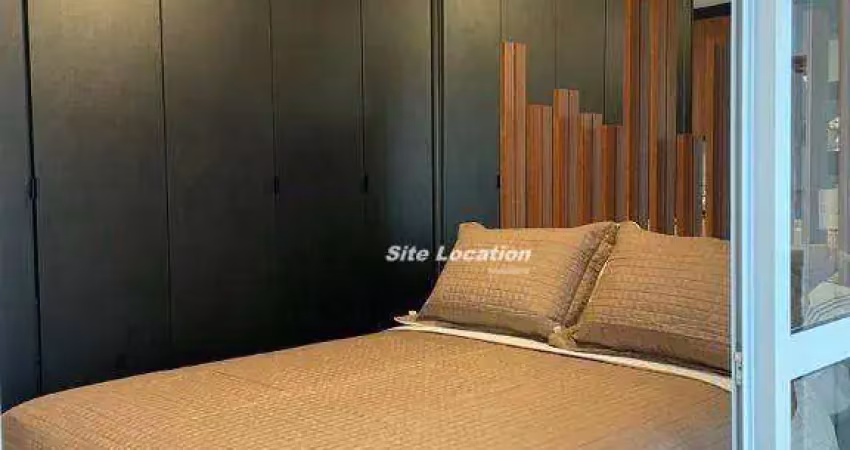 117257 - Ótima Localização! Stúdio mobiliado com Varanda e Vaga de Garagem em condomnínio com Lazer Completo