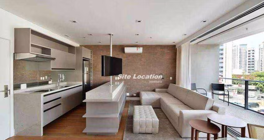 117433 Apartamento com 1 dormitório à venda, 62 m² por R$ 1.810.000 - Itaim Bibi - São Paulo/SP