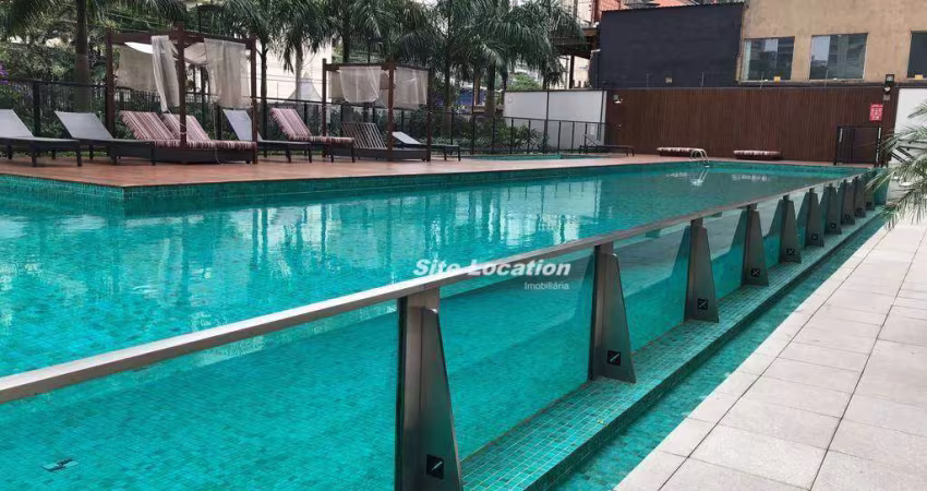 117463 Apartamento com 1 dormitório para alugar, 90 m² por R$ 9.352/mês - Brooklin - São Paulo/SP