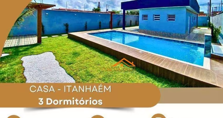 Casa com 3 dormitórios à venda por R$ 799.000  - Lado Praia - Itanhaém/SP
