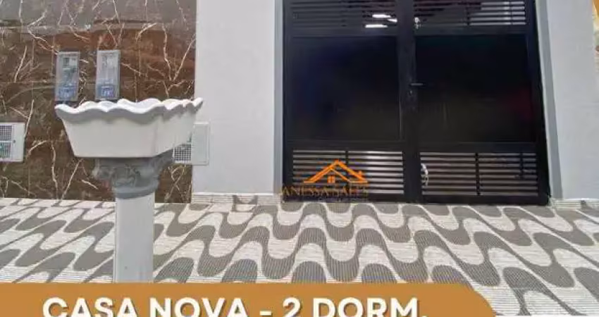 Casa nova - lado praia - à venda por r$ 469.900 - mongaguá/sp