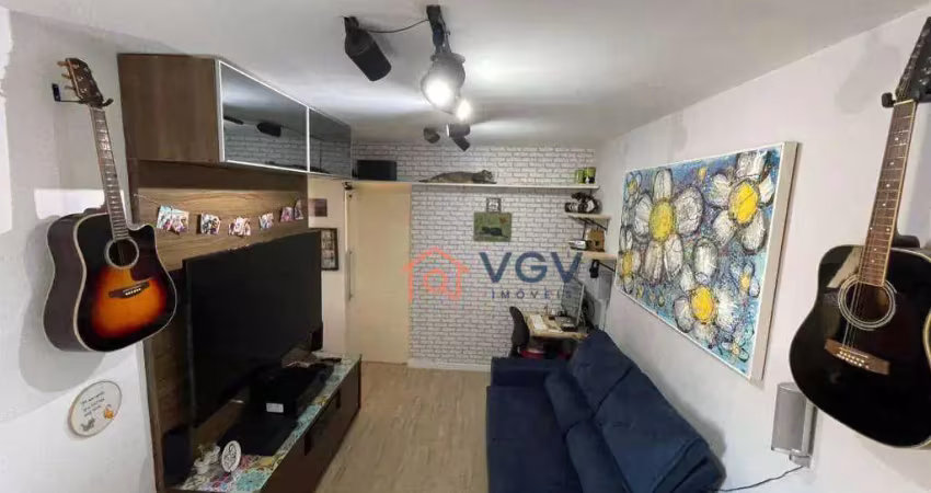 Apartamento com 2 dormitórios à venda, 50 m² por r$ 365.000,00 - vila guarani (zona sul) - são paulo/sp