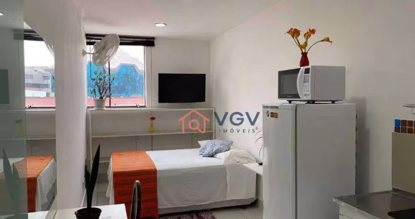 Kitnet para alugar, 25 m² por r$ 2.300,00/mês - mirandópolis - são paulo/sp
