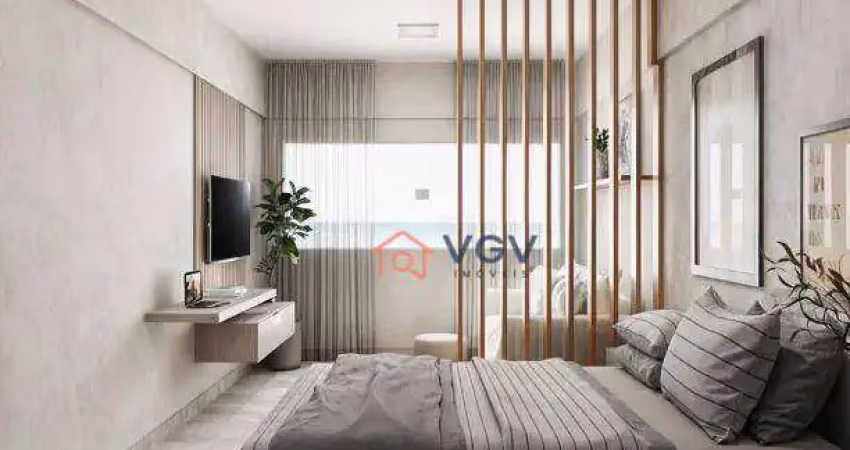 Apartamento com 1 dormitório à venda, 38 m² por r$ 198.000,00 - maracanã - praia grande/sp