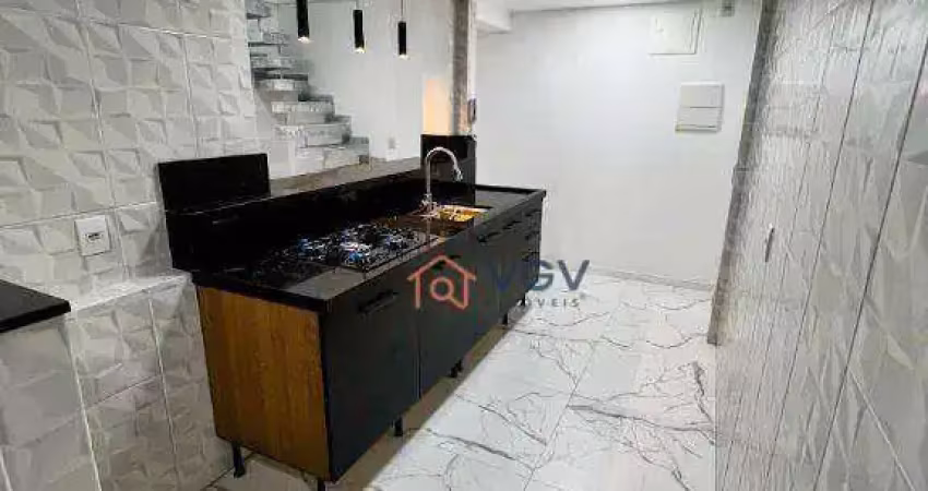 Cobertura com terraço , sacada , 2 dormitórios à venda, 104 m² por r$ 560.000 - a 7 minutos do shopping sp market