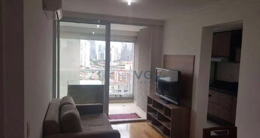 Apartamento com 1 dormitório, 45 m² - venda por r$ 800.000,00 ou aluguel por r$ 5.450,00/mês - brooklin - são paulo/sp