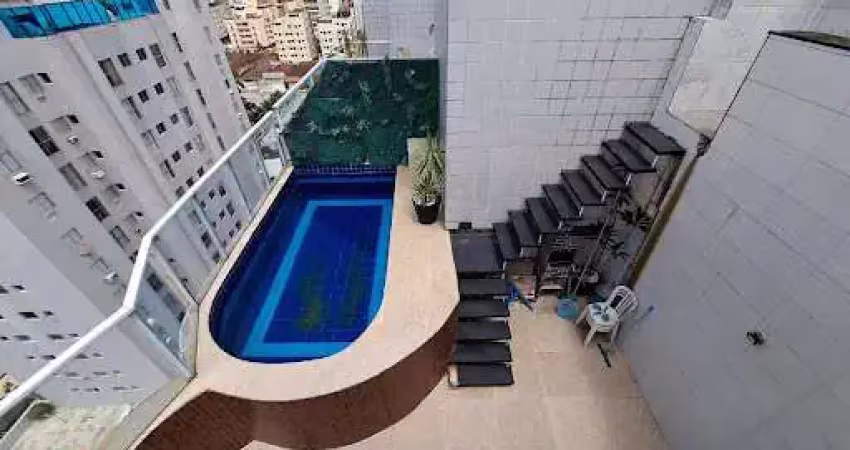 Cobertura com 2 dormitórios à venda, 90 m² por r$ 460.000,00 - guaruja -cidade atlântica, praia da enseada - guarujá/sp