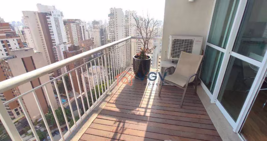 Loft com 1 dormitório para alugar, 104 m² - vila nova conceição - são paulo/sp