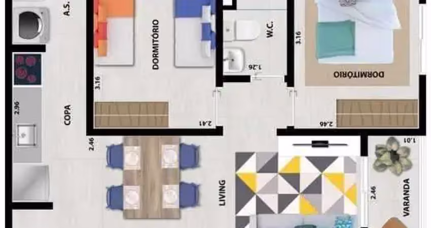 Apartamento com 1 quarto à venda na Rua Beberibe, 14, Vila Nova Manchester, São Paulo
