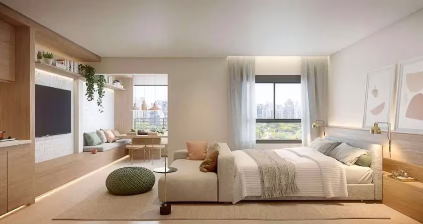 Apartamento tipo studio com 1 quarto, varanda e vaga de garagem a venda na vila mariana