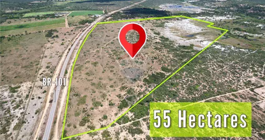 Terreno com 55,6 hectares, na BR101 Norte