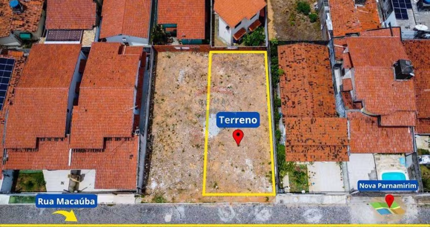 vendo este Terreno financiável em Nova Parnamirim com 250m²