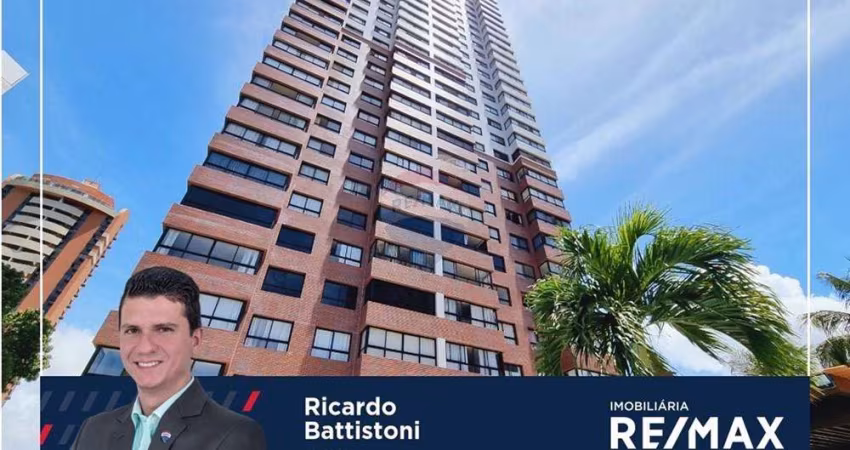 Lindo apart. mobiliado de 54 m² no Ed. Studio da Praia em Ponta Negra, andar alto