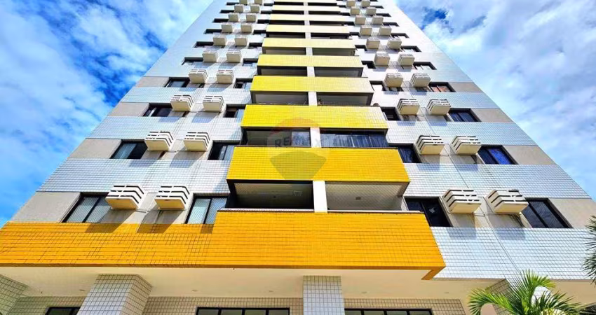 Apart. em Ponta Negra c/ 92 m², lado sombra, ventilado, andar alto, vista mar