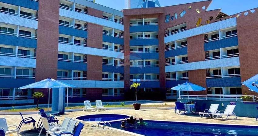 Flat Moderno e Mobiliado com Vista para o Mar