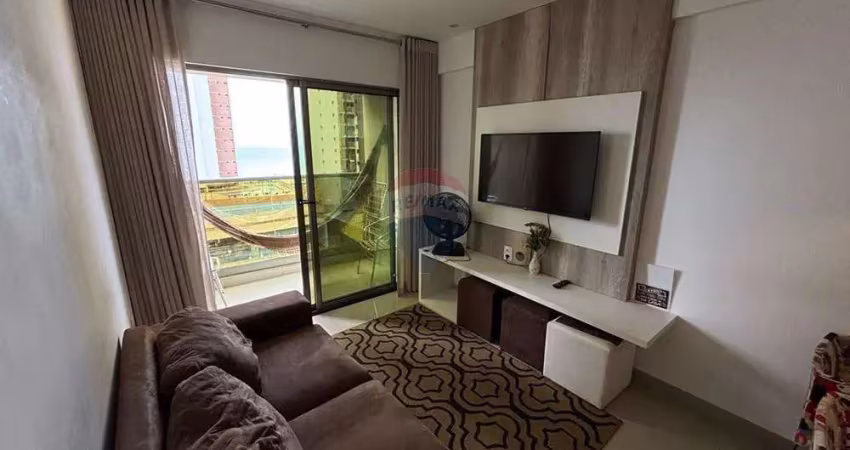 Praia calma flat  – apartamento com 2 quartos, 1 suíte,  mobiliado  e com vista mar em ponta negra!