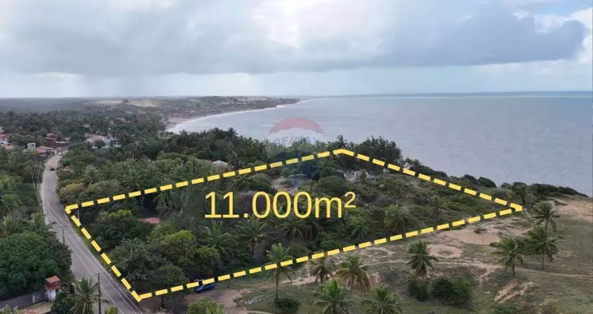 Terreno à venda - frente ao mar em caraúbas, maxaranguape/rn