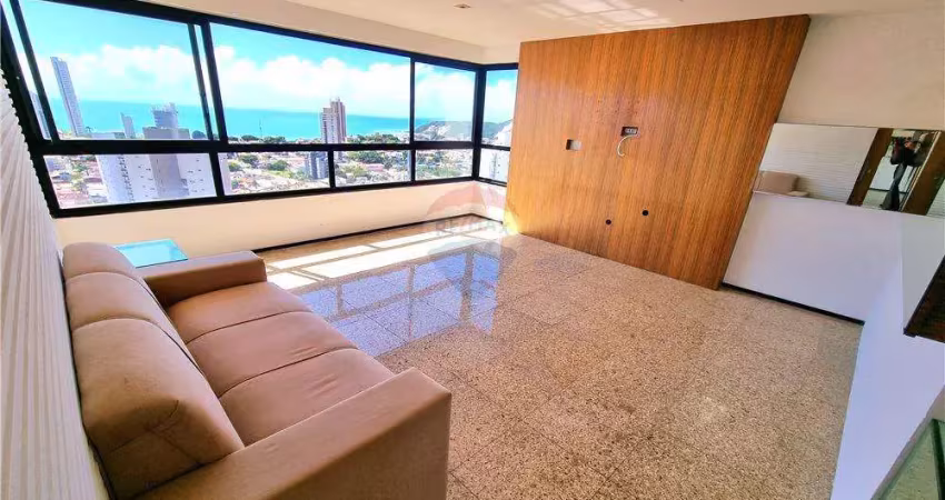 Lindo apart. mobiliado c/ 2 suítes no ed. studio da praia em ponta negra