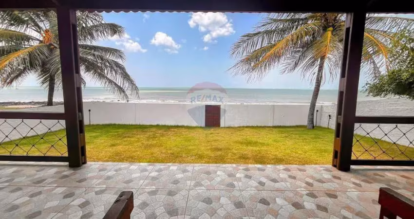 Casa térrea beira mar a venda localizada na praia de são josé, a poucos minutos de são miguel do gostoso.