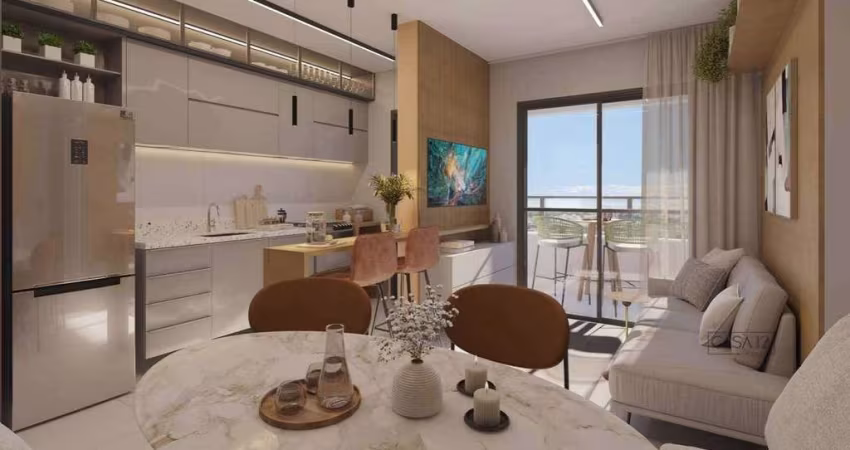 Apartamento de lançamento com 2 dormitórios à venda, 54 m² por R$ 508.000 - Parque Industrial - São José dos Campos/SP