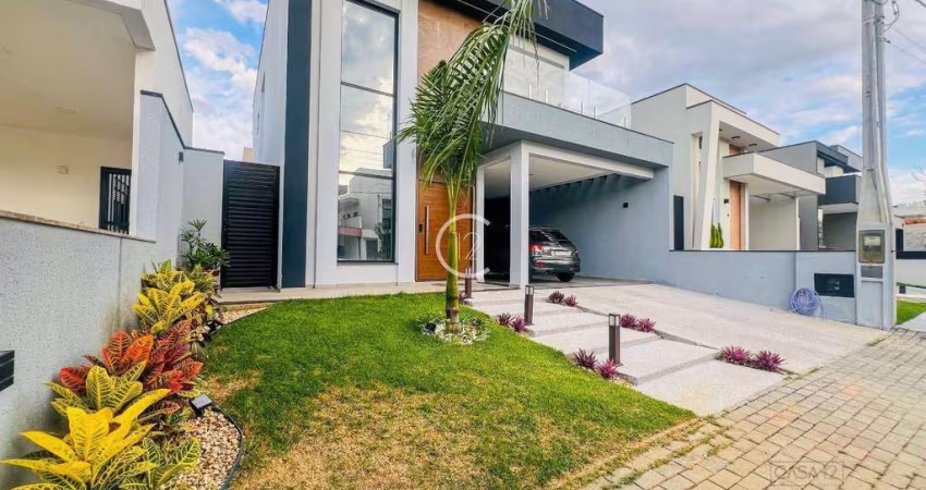 Sobrado mobiliado com 3 dormitórios à venda, 167 m² por R$ 1.400.000 - Condomínio Residencial Malibu - Caçapava/SP
