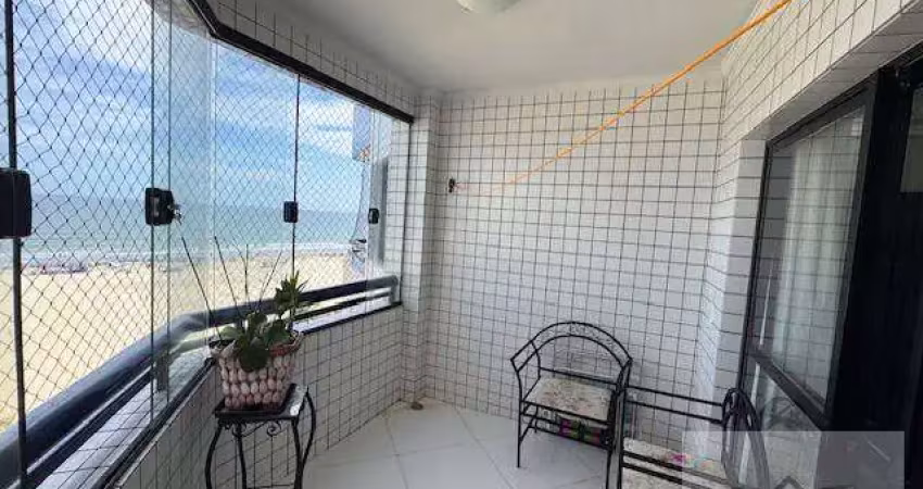 Apartamento 3 dormitórios frente mar guihermina praia grande