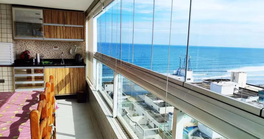 Apartamento 2 dormitórios 1 suíte na guilhermina 100 mts da orla da praia .