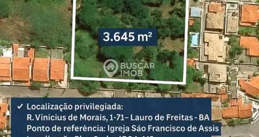 Terreno à venda na Rua Vinícius de Moraes, Buraquinho, Lauro de Freitas