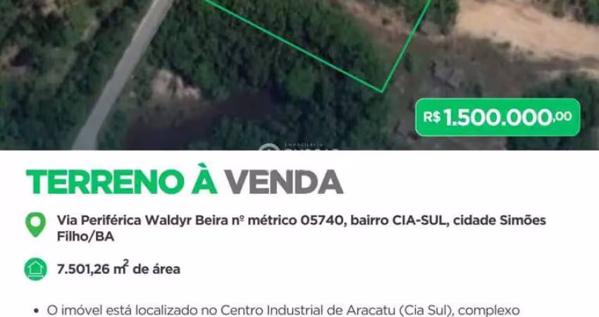 Terreno comercial à venda na Via Periférica, CIA, Simões Filho