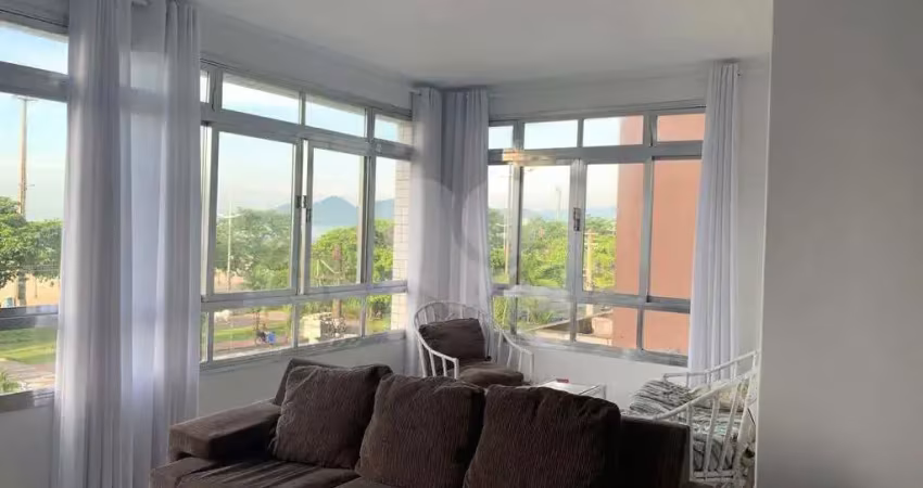 Apartamento à venda com 3 quartos, sendo 1 suíte,  no condomínio edifício veleiro, santos - sp