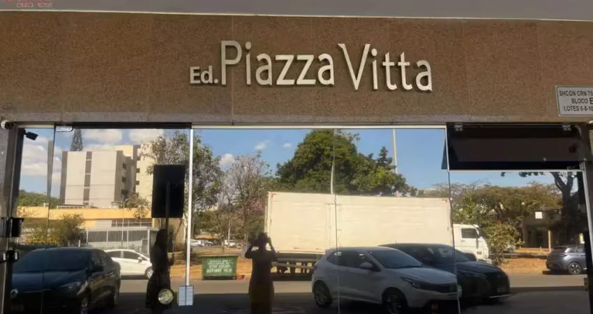 Kitnet para venda em brasília, asa norte, 1 dormitório, 1 suíte, 1 banheiro, 1 vaga