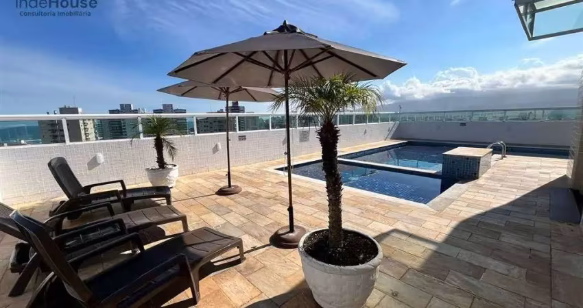 Apartamento 2 dorms, área gourmet, lazer completo e 86m² na tupi, praia grande