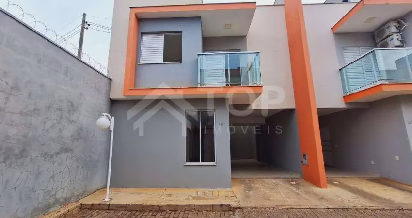 Casa de condominio para alugar no jardim sao carlos, sao carlos - 3 dormitorios, suite e churrasqueira.