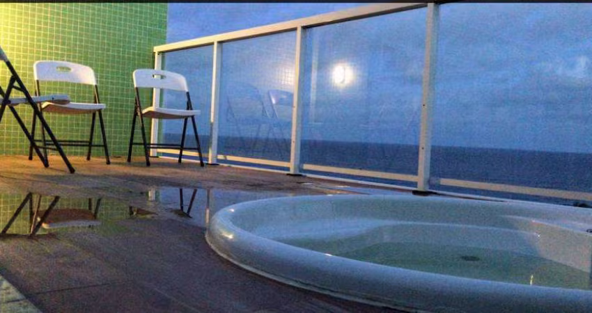 Cobertura vista mar, hidromassagem e infraestrutura em Amaralina