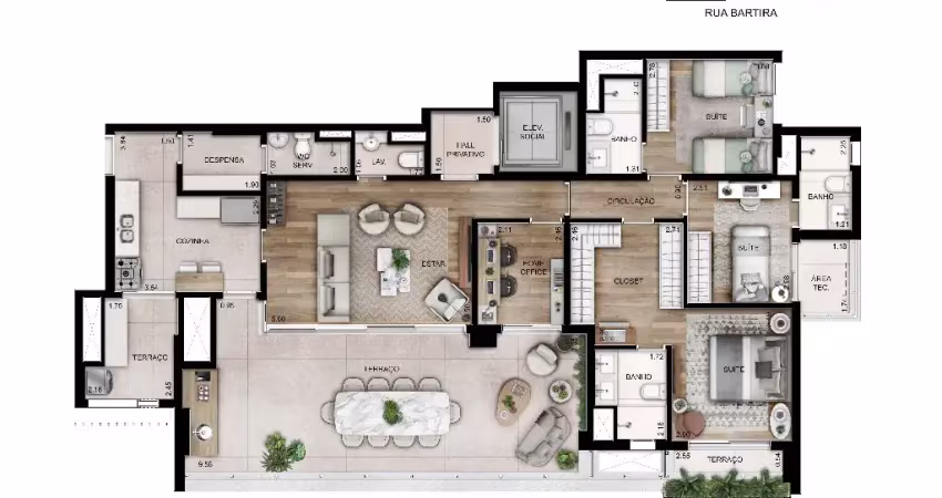 Apartamento á venda 156m² Perdizes -SP