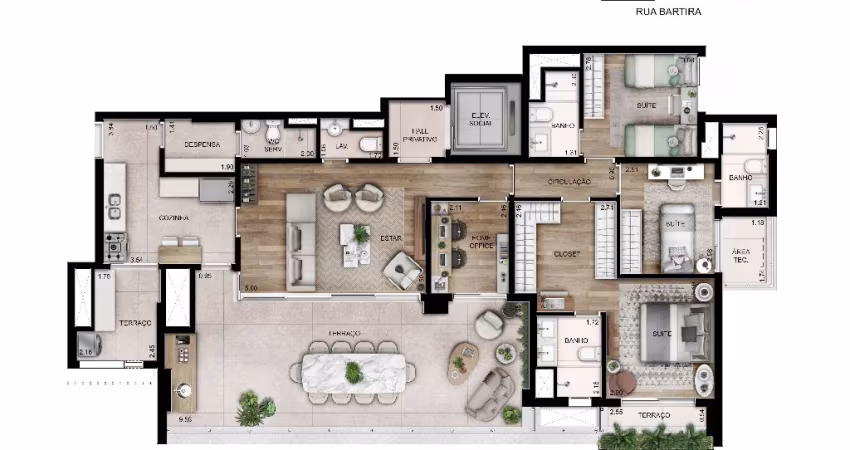 Apartamento á venda 156m² Perdizes -SP