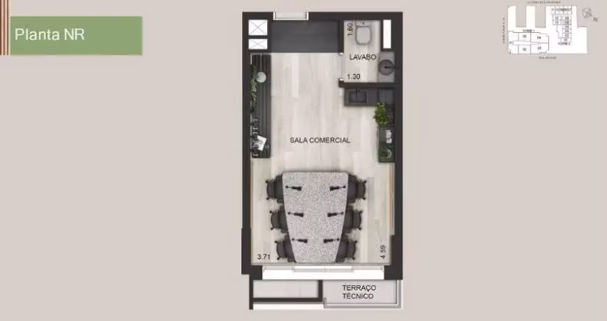 Sala/conjunto para venda possui 36m² em moema - são paulo - sp