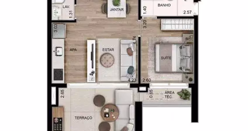 Apartamento com 2 quartos à venda, 53m² - higienópolis