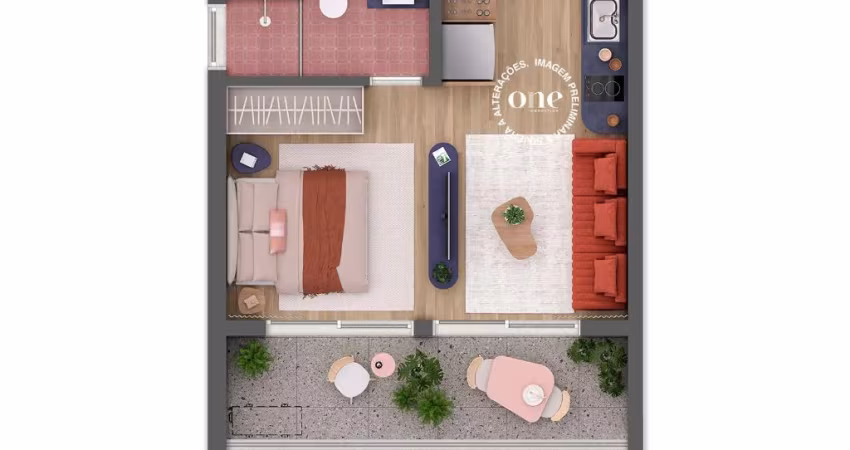 Studio á venda 34m² - Pinheiros SP