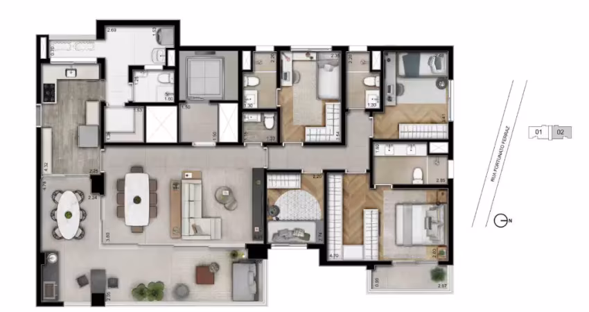 Apartamento dos sonhos na lapa! 157m² | 4 dorms ou 3 suítes | 3 vagas + depósito | lazer de clube!