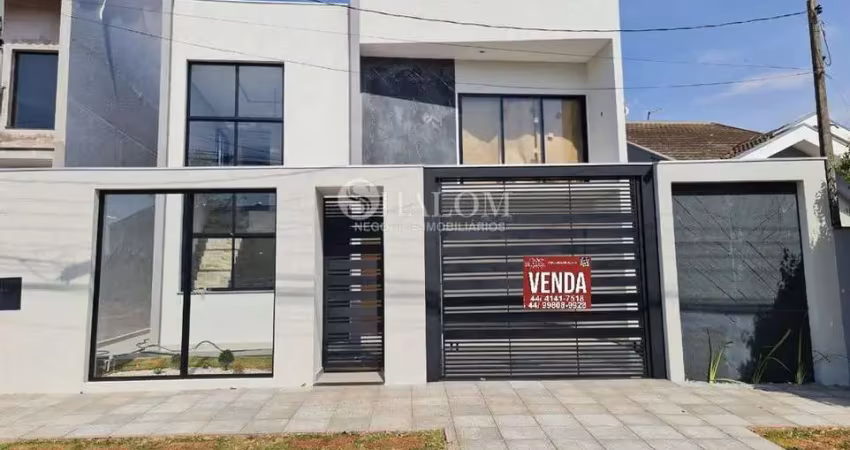 Sobrado à venda em maringá, jardim tóquio, com 3 suítes, com 175 m²