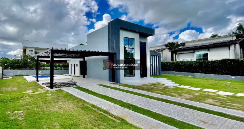 Casa com área total 807 metros e área construída 200 metros com 4 quartos sendo 3 suítes 6 vgs - em aldeia - pe