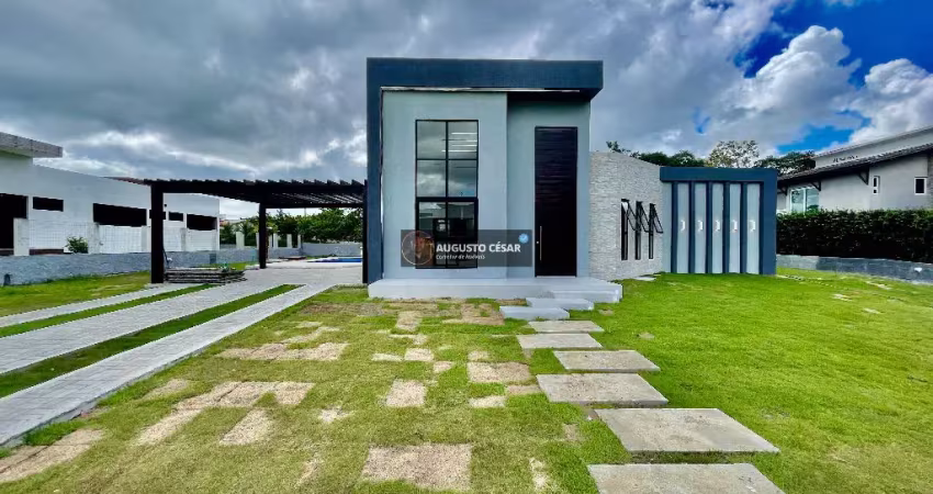 Casa com área total 807 metros e área construída 200 metros com 4 quartos sendo 3 suítes 6 vgs - em aldeia - pe