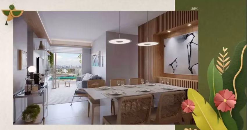 Parque das palmeiras- 56,15m²,com 2 ou 3 quartos (01 suíte), sala, cozinha, varanda, wc..