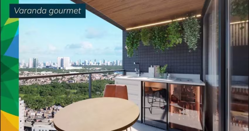 3 quartos sendo 2 suites (1 suite reversível - 62,23 m2), varanda gourmet , 2 vagas