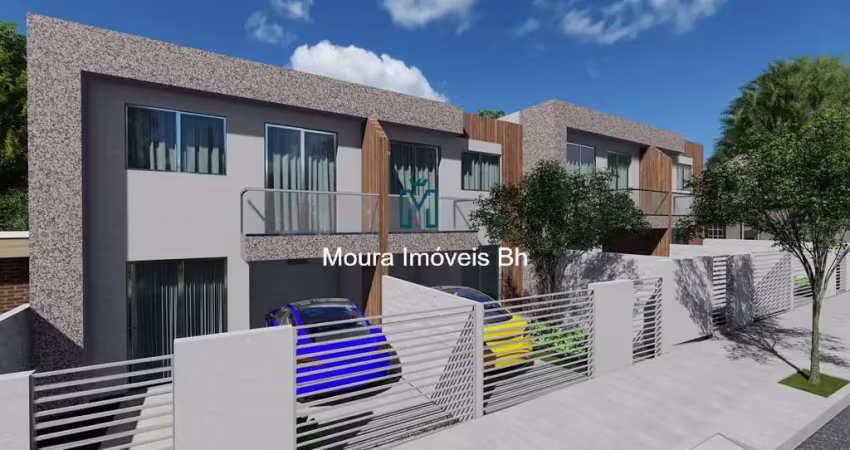 Casa duplex 3 quartos sendo 1 suíte com varanda e 1 vaga no bairro letícia